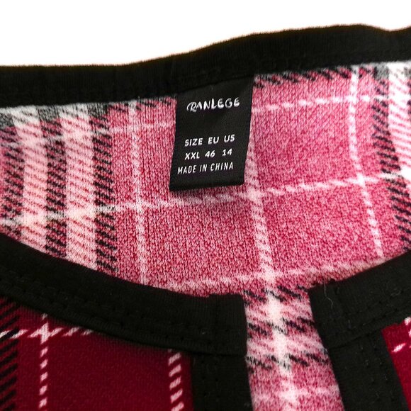 Cardigan XXL(14) NEW light-weight jersey knit red jacket open front summer top - Picture 3 of 9